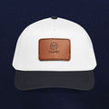 Mid Profile Baseball Cap with Leather Patch (Rectangle)